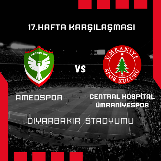 17. Hafta Amedspor -  Ümraniye Spor Maçı